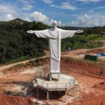 Parque aquático AquaMais apresenta escultura de Cristo Redentor de 25 metros